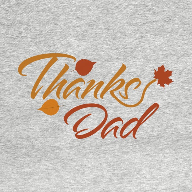 Thanks Dad with Fall Leaves by sigdesign